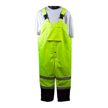 Petra Roc Inc Petra Roc Waterproof Quilted Thermal Bib Pants, ANSI/ISEA Class E, Lime/Black, XL, LQBBIP-CE-XL LQBBIP-CE-XL